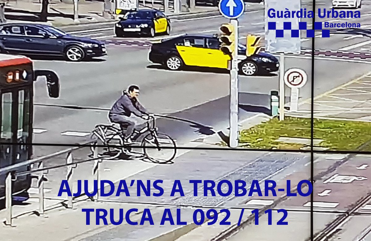 GUBBarcelona's tweet photo. Aportem una nova fotografia del presumpte autor de l'atropellament greu a l'Av. Diagonal 643 del passat 30 de març. La investigació continua  oberta. Ajuda'ns a trobar-lo!

⚠️ Si pots aportar més detalls que condueixin a la seva identificació, truca'ns al 📲092/112 ⚠️ https://t.co/ccNvmx1TU3