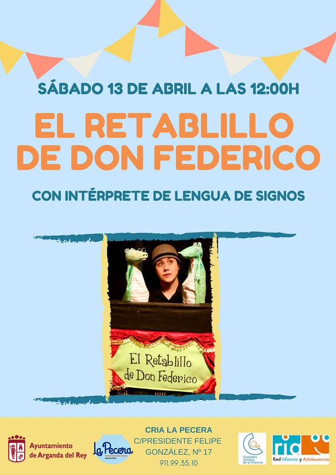 CRIA_arganda's tweet photo. 📖 MES DEL LIBRO 📖
Para celebrar el MES DEL LIBRO tendremos doble sesión de Cuentacuentos/Títeres en abril 👏👏

Ambas obras recomendadas para peques a partir de 3 años.

¡¡No os lo podéis perder, os esperamos en el CRIA "LA PECERA"!! 😁 https://t.co/iYmfg1xgiJ