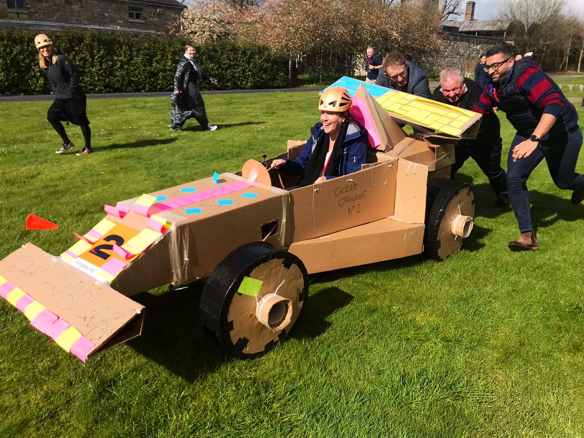OrangeworksIE's tweet photo. We were very lucky to work with #KeithWood yesterday @CartonHouse on our #FlatOutFormulaOne #Teambuilding Challenge, 6 very competitive Teams took to the racetrack #CreatingExperiences https://t.co/5cqv4LvgJ4