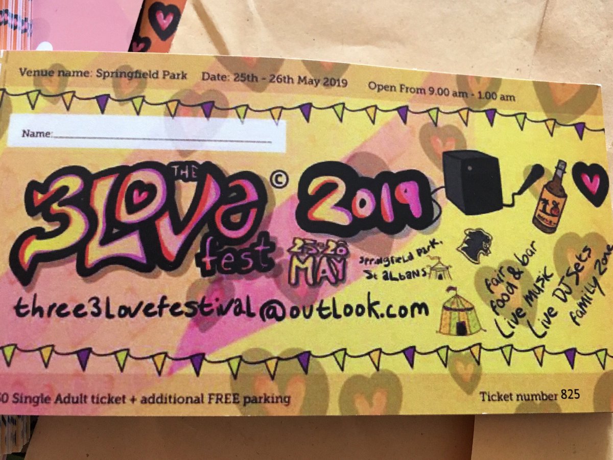 We have tickets for sale for @3lovefestival ! £30 per day (for an awesome line up!) Save yourselves £8.75 per ticket on the online Skiddle price and get them directly from us!