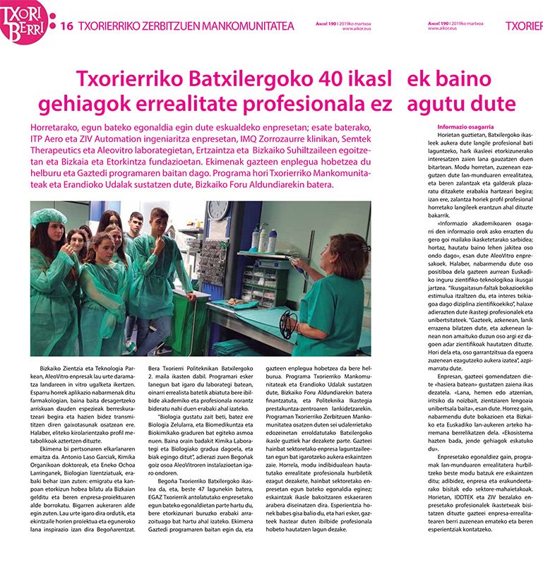 pitxorierri's tweet photo. 👉 #AIKOR! Aldizkarian atera gara Martxoko alean. ✌️ Hemos salido en la edición de Marzo de la revista @aikortxorierri  https://t.co/hIEGO4fbdd Eskerrik asko @EgazTxorierri @ItpAero @ALEOVITRO #gaztedi #ZIV #semtek https://t.co/LRCCMBlB64