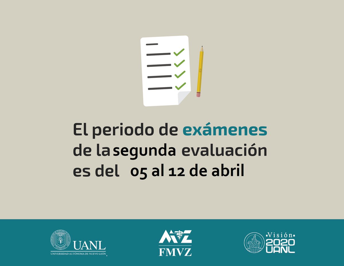 Agenda las fechas del segundo examen parcial!