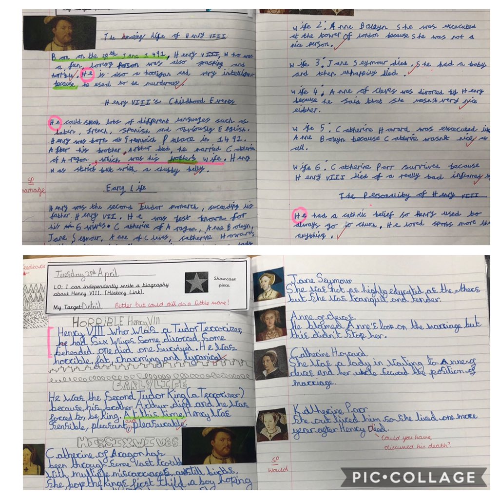 Great, cross-curricular writing about Henry VIII from Year 4 😁🙌🌟 @parishschool1 #parishpride #parishwriters @KS2History @exploringtudors