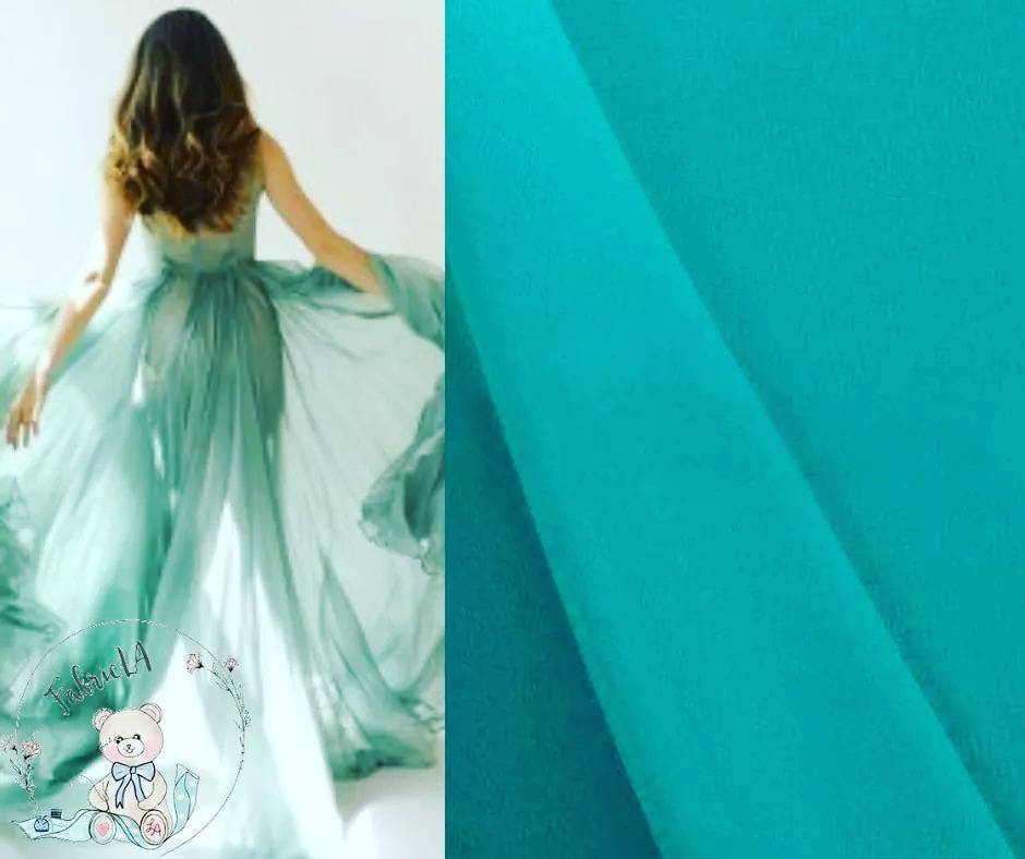 Hi Multi Chiffon Fabric by the Yard Aqua
100% Polyester Chiffon fabric is a light weight fabric which is great for decoration and clothing purposes. 
Shop Now: bit.ly/2CP2YBS

#fabric #fabrics #thefabulousfabricut #fabricforus #fabricbytheyard #fashion