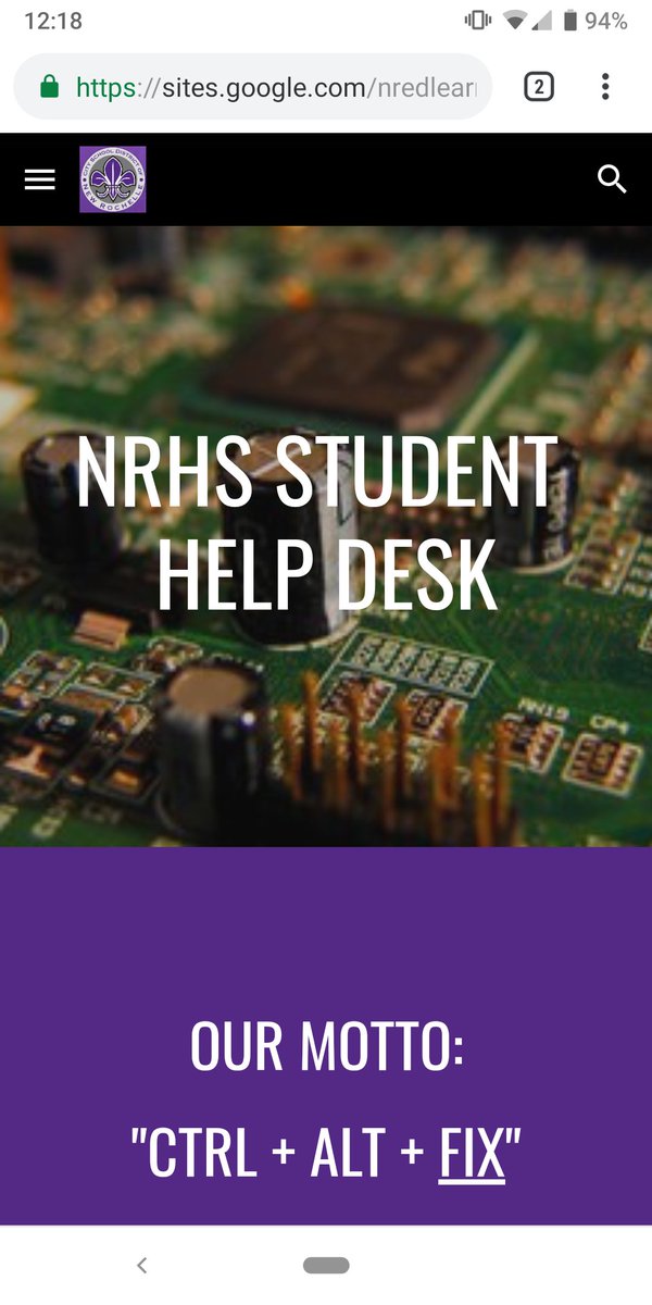 msilviotti's tweet photo. Welcome to the launch of the NRHS Student Helpdesk Website! Enjoy some screenshots below.  Be sure to visit: https://t.co/FwyMSFqqXp. Any questions, contact us at studenthelpdesk@nredlearn.org! #NewRoTech @NewRochelleED https://t.co/iDl6qRrFgT