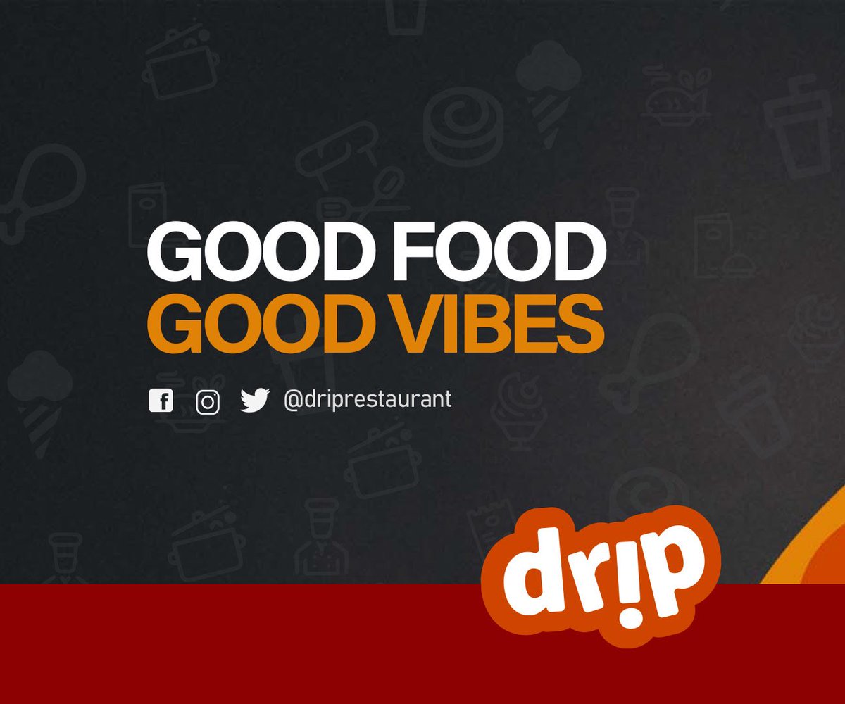 driprestaurant's tweet photo. Our promise to you.
#GoodFoodGoodVibes #DripGiveawaysoon https://t.co/fEdmDJhlqH