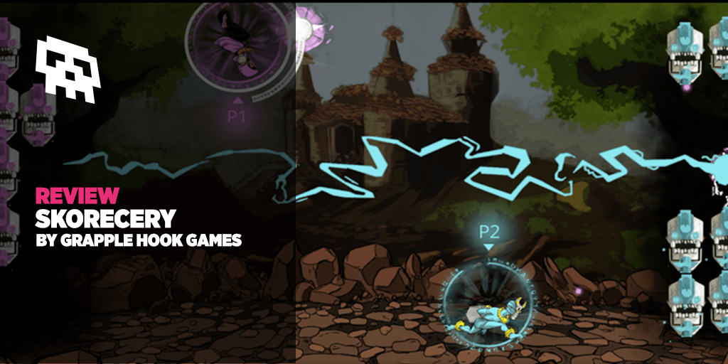 IndieHangover's tweet image. New #indiegame Review: @Skorecery by #indiedev @teamgrapplehook
A fast-paced 2-4 player competitive Warlords/Breakout-style game with spells and the ability to alter gravity. indiehangover.com/review-skorece…