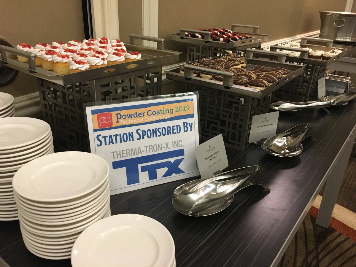 Powder_Coating's tweet photo. Thanks to our lunch sponsors for feeding attendees at #PowderCoating2019 https://t.co/i4xUHj0xcX