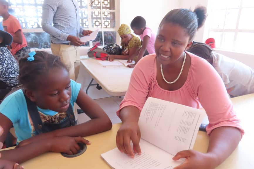 Another successful PSP event! Thank you Botswana Book Project for donating 3 boxes of #books and coming to talk to the parents and Achievers about the importance of #literacy and #readingtogether! 📚
