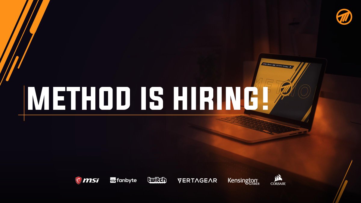 Method's tweet photo. 🔸Method is hiring!🔸

Come work for one of the most watched esports teams in the western hemisphere!

Sales Director
Event/Project Mgr
HR/Operations Mgr
Executive Asst
Social Media, Memeologist
WoW Team Mgr
BR Team Mgr
Mobile Gaming Mgr, NA

🖱️APPLY NOW: https://t.co/9tRllcAYqA https://t.co/tEyem3nrZj