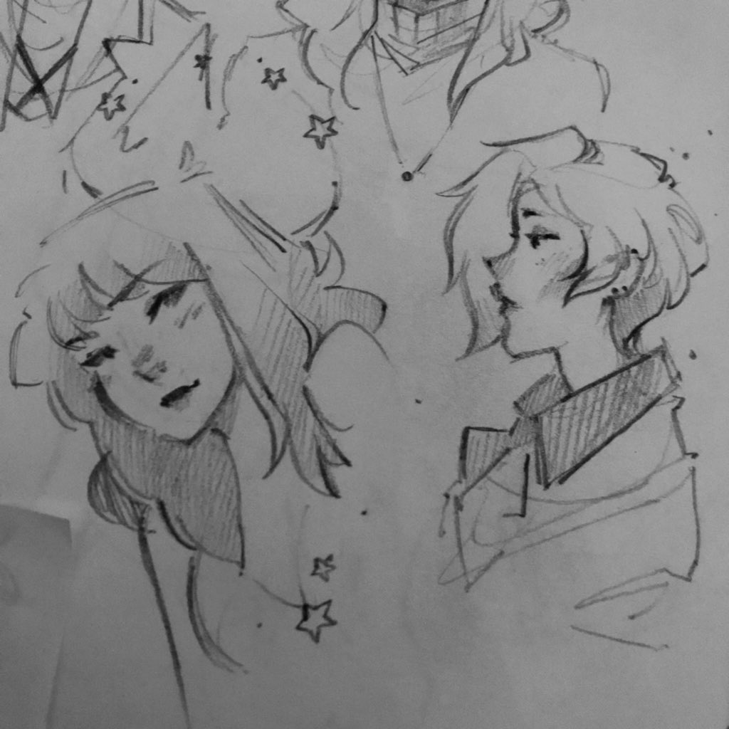 Took a break from work last night to sketch for fun?? *throws more ocs onto the pile* 