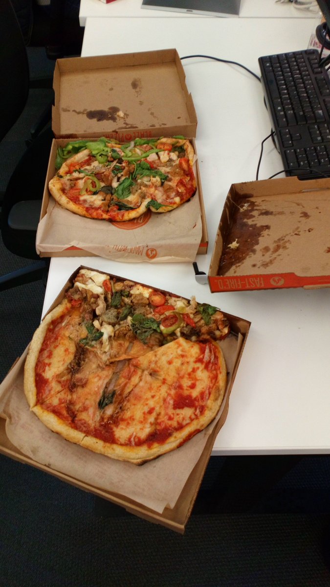 Piggyzzy's tweet photo. Ordered delivery from @BlazePizza. Got delivered by @DoorDash. Starved for over 30 mins after the scheduled delivery time. Opened with joy. #notjoy #pissedcustomer @i_love_spagheti https://t.co/RyrAe2D9Ae
