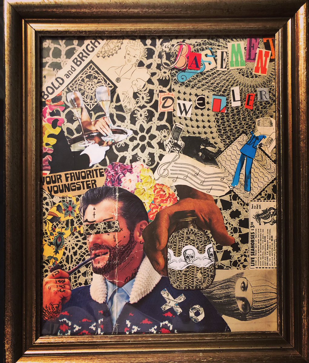dada_punk's tweet photo. “Basement Dweller”
8”x10” analog paper collage https://t.co/Zy8GwTrKe2