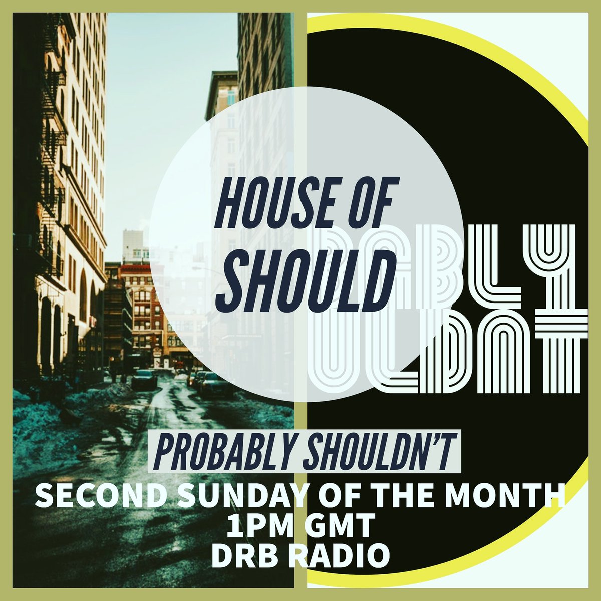ShouldnProbably's tweet photo. I'll be taking to the wireless on the 2nd Sunday of every month on @drb_radio for my new show House of Should. A mix of #disco #housemusic #deephouse #boogie #raregroove and #funk
#paradisegarage #84kingstreet #larrylevan #newyork #probablyshouldnt #radio #ontheradio https://t.co/2BmVMLgYxO