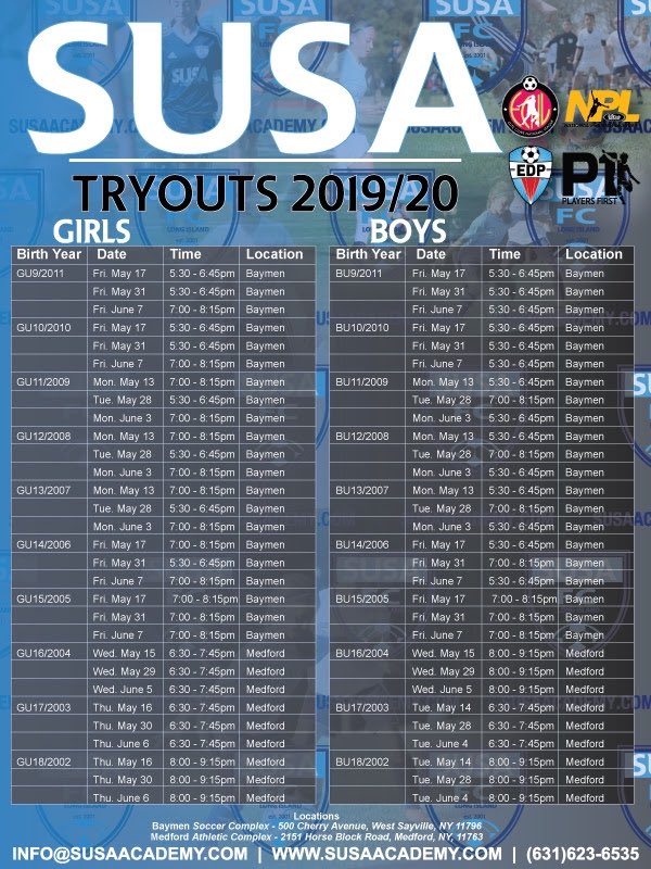 susa_academy's tweet image. Join the SUSA family!!! #playersfirst #susalife

susaacademy.com/academy/tryout…