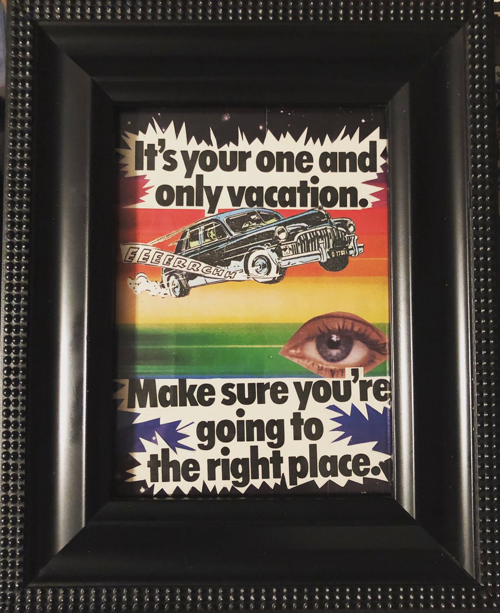 dada_punk's tweet photo. “It’s your one and only vacation. Make sure you’re going to the right place.”
5”x7” analog paper collage https://t.co/86WIFAl3QP