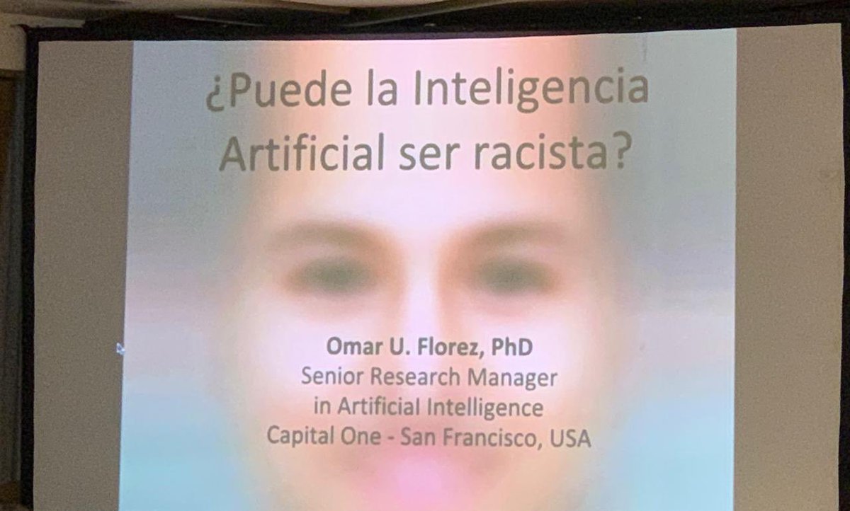 Tecnologia21com's tweet photo. “La Inteligencia Artificial puede crear discriminacion”; Omar Flórez - Capital One. #TechSuyo #TechSuyo2019 #SiliconValley https://t.co/IFoSKGiTVz