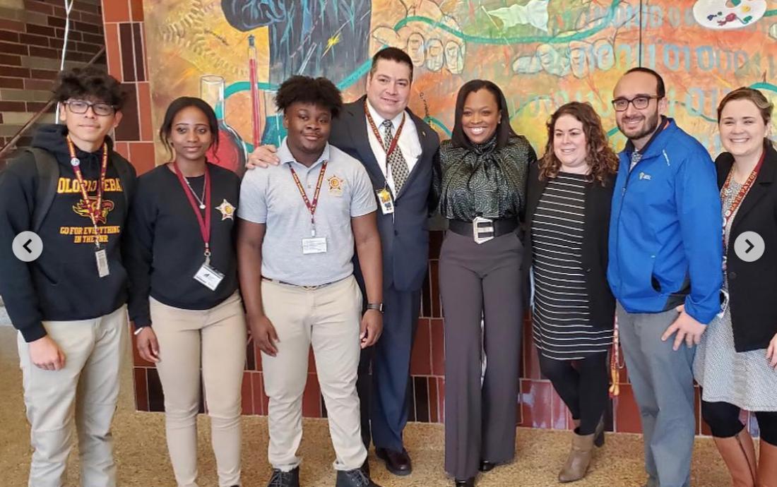 auslchicago's tweet photo. Thank you to @janicejackson for stopping by @SolorioHS today! We are proud of all of the incredible things happening at Solorio and excited for more excellence to come! @ChiPubSchools #cpsSTEM #ExcelwithAUSL https://t.co/BjkiW8wy7X