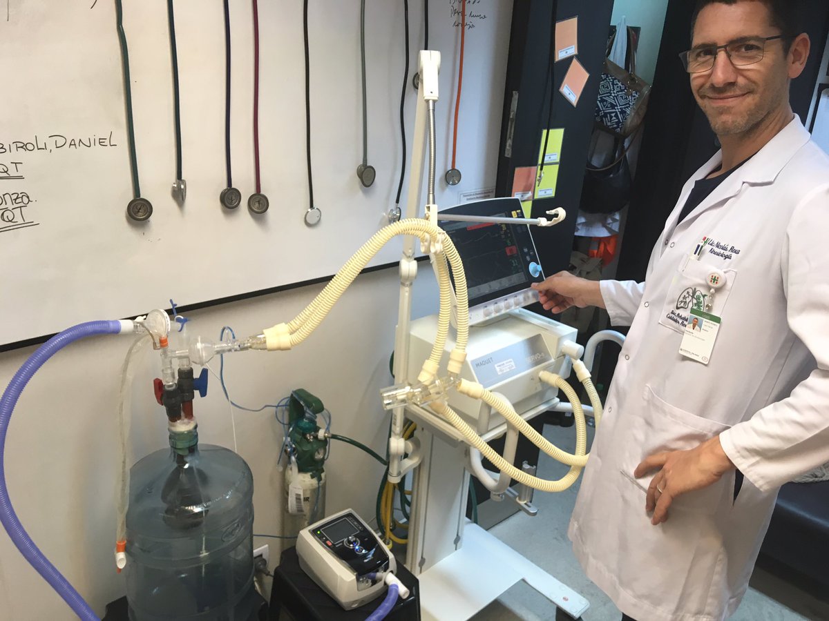 NicoOnTheRoad's tweet photo. @jdanimarti testing our high fidelity lung-chest Mech Vent model Jacinto 2.0 #HomeMadeScience compliance, resistance, transpulmonary pressure, and an esophageal balloon Thanks for visiting us and share your experience with us Hope you have enjoyed your stay in #BA @kinerespihiba https://t.co/kn4fjsL8kc