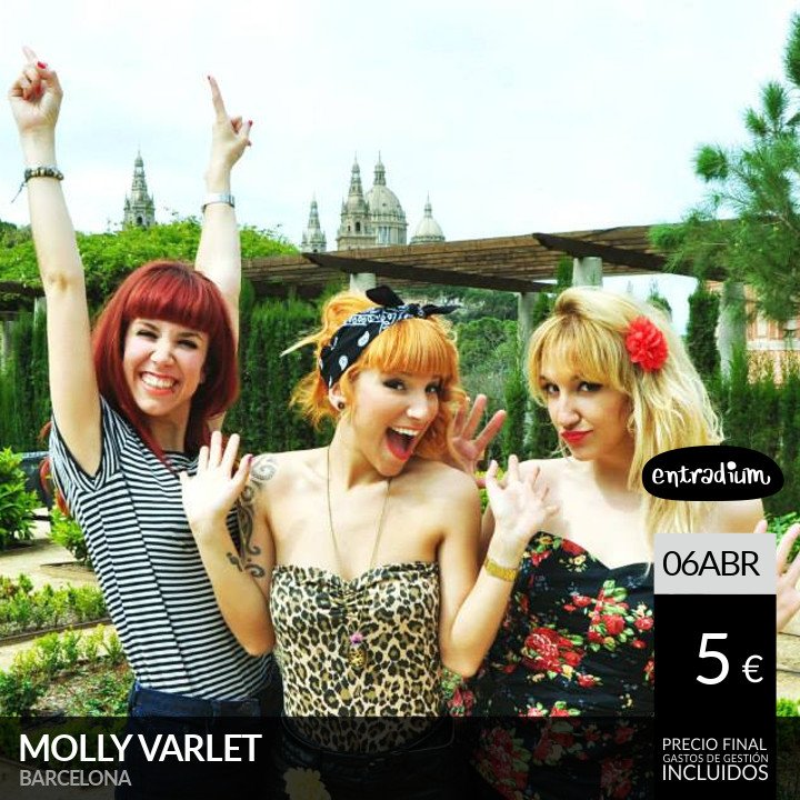 Un ciclo de Conciertos en <a href="/AlmodobarBCN/">Almodobar BCN</a> nos traen a <a href="/Molly_Varlet/">Molly Varlet</a>, con un nuevo espectáculo, tres voces y tres instrumentos, bien compenetrados que dan forma a unas canciones que en formato acústico ganan en texturas sonoras.
Tus entradas: ow.ly/qPJE30ocYeS