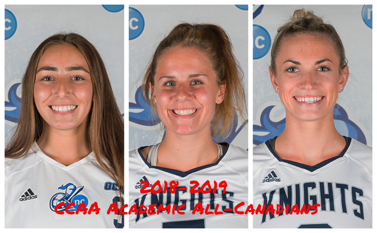 NC_Knights's tweet photo. 🇨🇦🇨🇦Let's hear it for our three @NC_Knights named as @CCAAsportsACSC Academic All-Canadians! Congrats @Sopha7979 (WSOC) @maddyberg (WVB) AND @jordankoslowski (WVB) ! #MyNCstory #LetsgoCCAA 👏👏 https://t.co/AwfmGybCCt