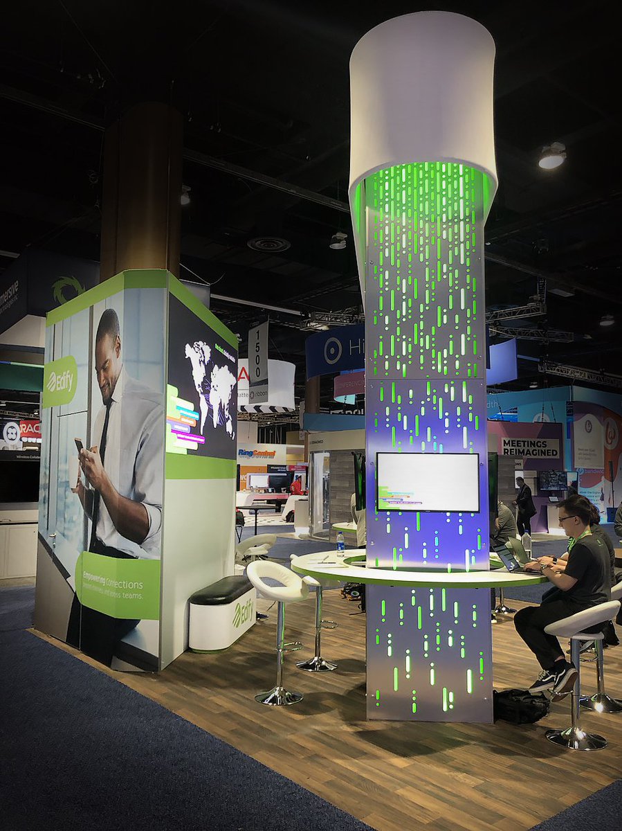 ehouseindy's tweet photo. Had a ton of fun creating this 20'x20' for @edifycx at the 2019 Enterprise Connect show. https://t.co/3vRmUk2il8