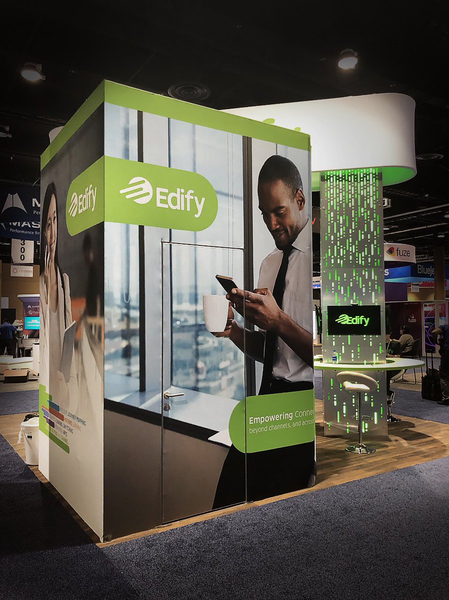 ehouseindy's tweet photo. Had a ton of fun creating this 20'x20' for @edifycx at the 2019 Enterprise Connect show. https://t.co/3vRmUk2il8