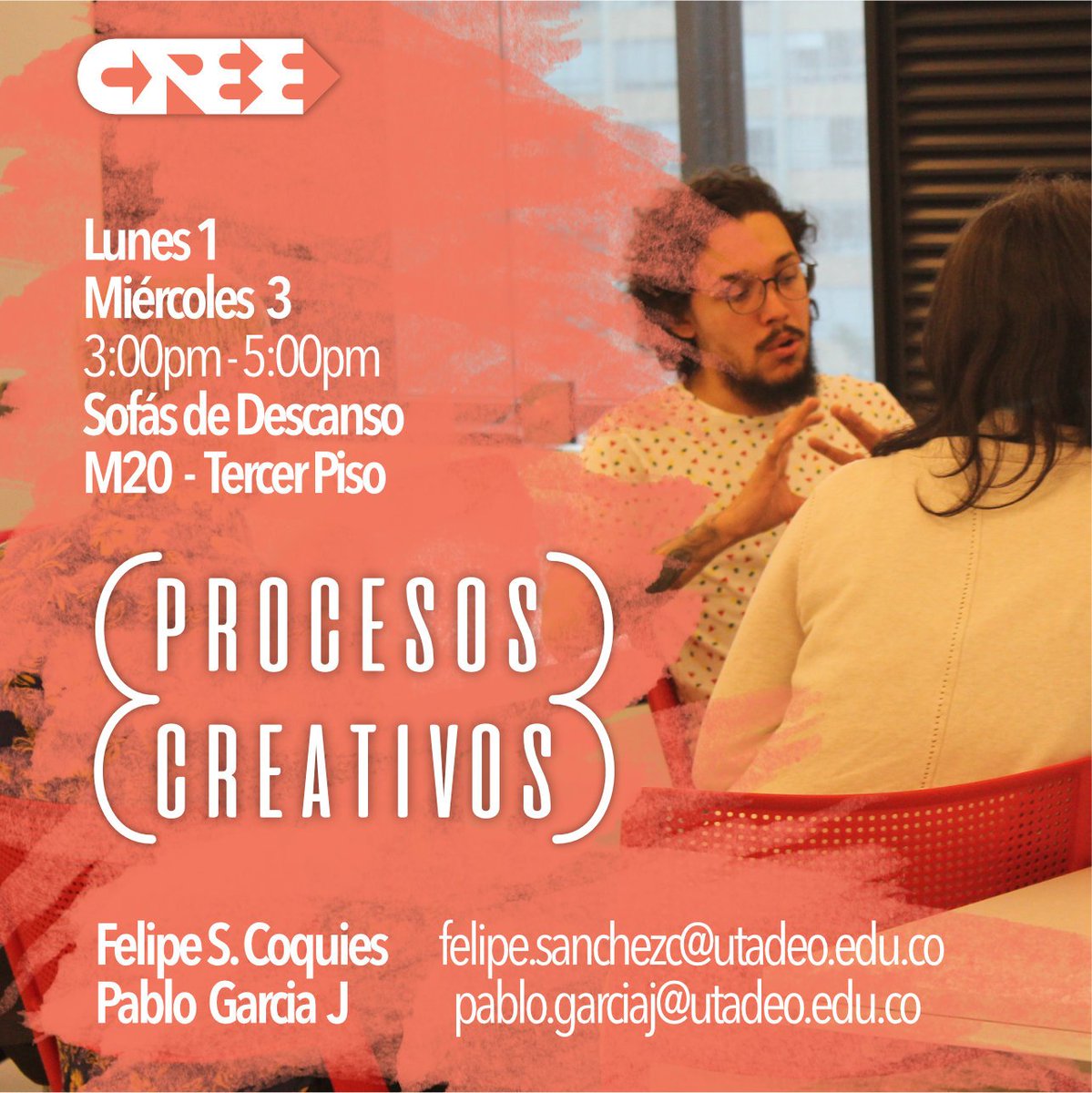 RADcolombia's tweet photo. Evento CREE :: Procesos Creativos : invita Diseño @Utadeo_edu_co : Bogota Abril 3 - 3 pm a 5 pm https://t.co/NNKLWw0mL6
