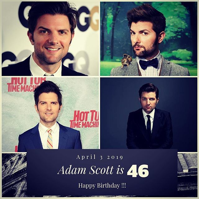 Actor Adam Scott turns 46 today !!!    to wish him a happy Birthday !!!  