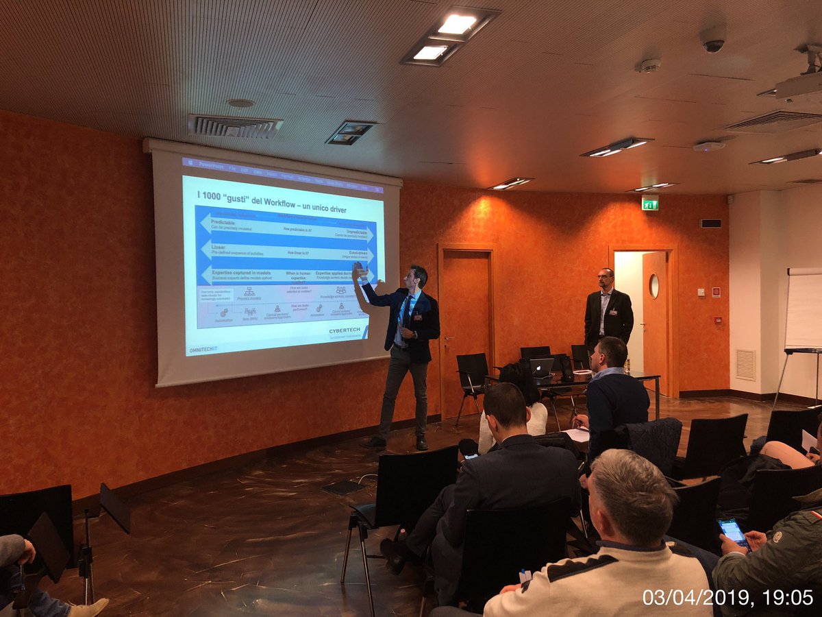 Nicotra62's tweet image. #omnitechit a #Padova Alberto Todeschini di #PragmaMS è il workflow automation. Semplicità nella complessità #sipartedapadova