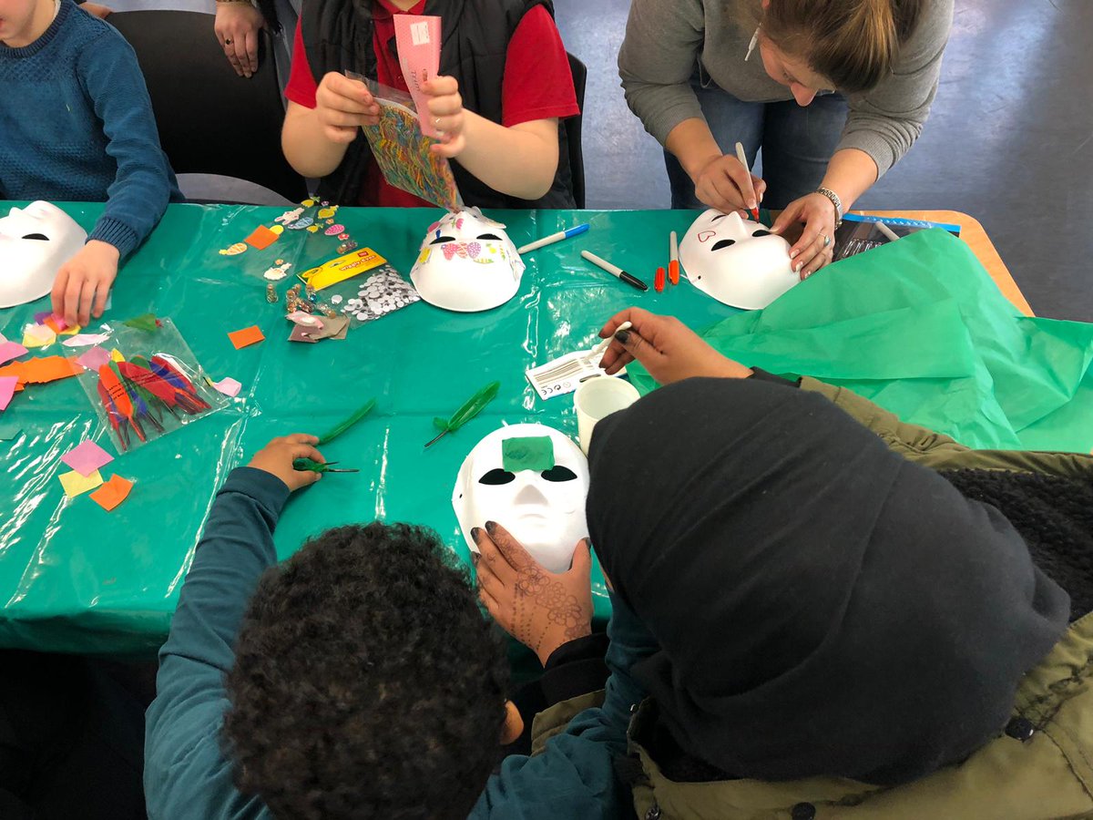 Open_Theatre_Co's tweet photo. This evening at our #openmac session, we are having a great time making masks! @mac_birmingham https://t.co/Ki2zPBH25R