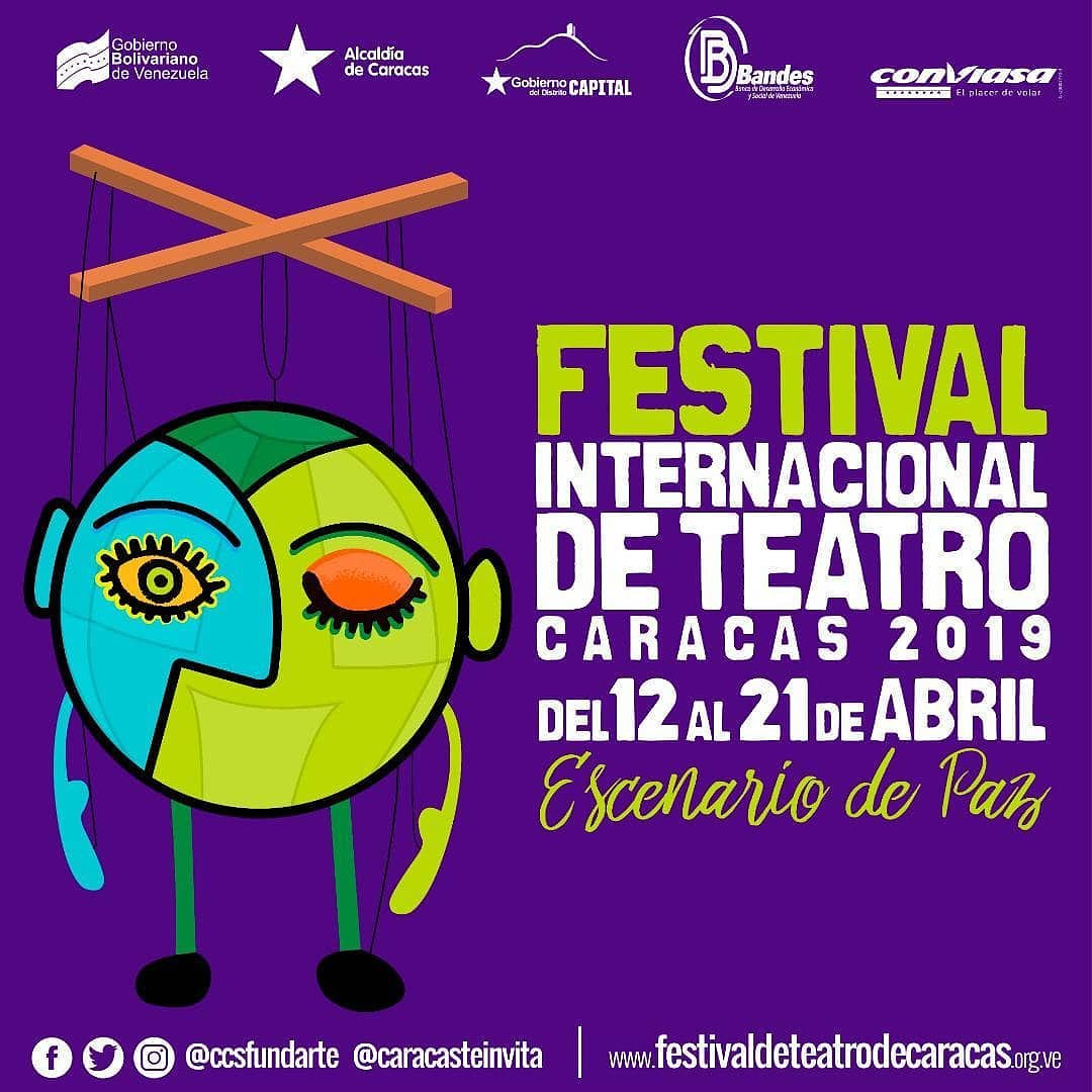 GMSYTZULIA's tweet photo. #3Abr Via @Miguel_PSUV Disfruta del Festival internacional de Teatro durante 10 días en Caracas con más de 110 agrupaciones de 12 estados del país y 11 agrupaciones internacionales de 06 países.
#España #Chile #Colombia #Argentina  #Cuba
 #FITCcs2019
#VueltaAClasesEnResistencia https://t.co/yn606beNgU