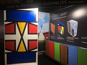 Sun is shining, and inside Toronto’s Architect at Work Show <a href="/ATW_INTL/">ARCHITECT@WORK</a>, innovation is lighting up the place. Join Patrick &amp; Jeff at Booth #2 and let us know what you think of the latest innovation from VIVIX’s Younique® by Formica. 
#RVRS #HPL #facades #architects #ATWCA #vivix