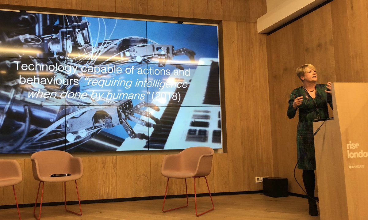 startuplabsorg's tweet photo. It’s important to remember that at its heart, machine learning is still pattern matching... so while it can learn a lot it’s not the same as human intelligence, @Knowldgillusion reminds us at #barclaysaifrenzy #AI #machinelearning https://t.co/hlPW75aR34