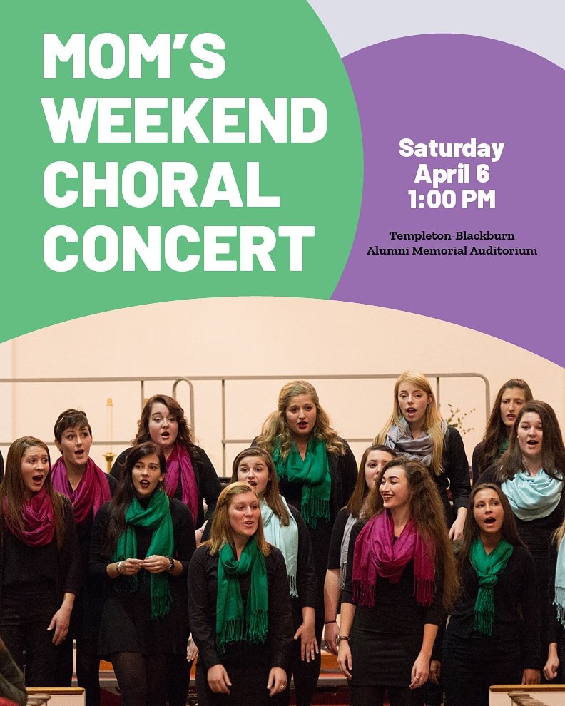 Is your mom coming to visit this Mom's weekend? Bring her to the Choral Concert to see SMO, @WEOhio and <a href="/OUSingers/">OU Singers</a> !