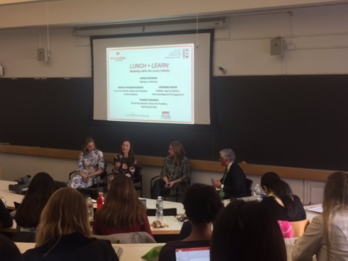 Power panel at <a href="/Columbia_Biz/">Columbia Business School</a> hosted by Luxury Education Foundation &amp; CBS Retail &amp; Luxury Goods Club! Marketers from <a href="/OscardelaRenta/">Oscar de la Renta</a>, <a href="/CHANEL/">CHANEL</a>, @cledepeau_US / @ShiseidoUSA moderated by <a href="/MaclarenGlobal/">Maclaren</a>!