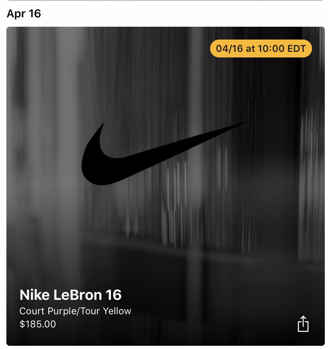 BrianKindred's tweet photo. @nikelebron I haven’t seen images of these, but it has potential to be good. Via US Foot Locker release calendar. https://t.co/WTYMTUgzwz