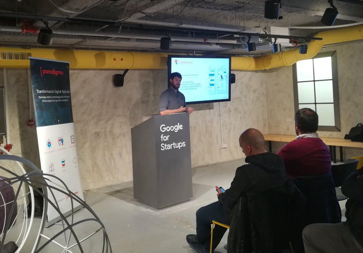 paradigmate's tweet photo. ¡Retomamos el #meetup de Emerging Technologies! Hoy nuestro compañero @Kenzilab nos habla de automatización de operativas con IA de forma sencilla con DialogFlow. https://t.co/Xl1jymKjsM