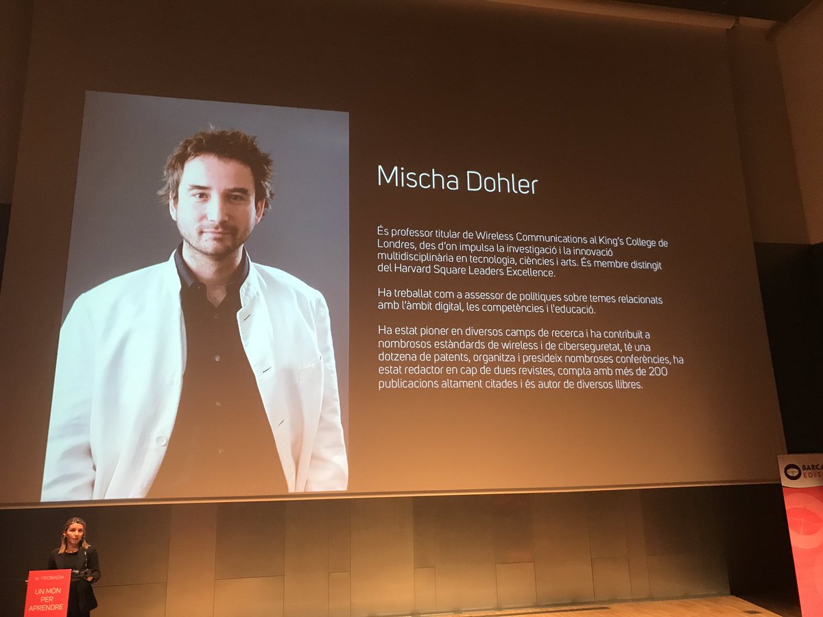 Cemporda's tweet photo. Comencem... @EDBARCANOVA Educació i innovació del futur amb #mishadohler #monperaprendre #formaciobarcanova https://t.co/RWLXQ0uB7w