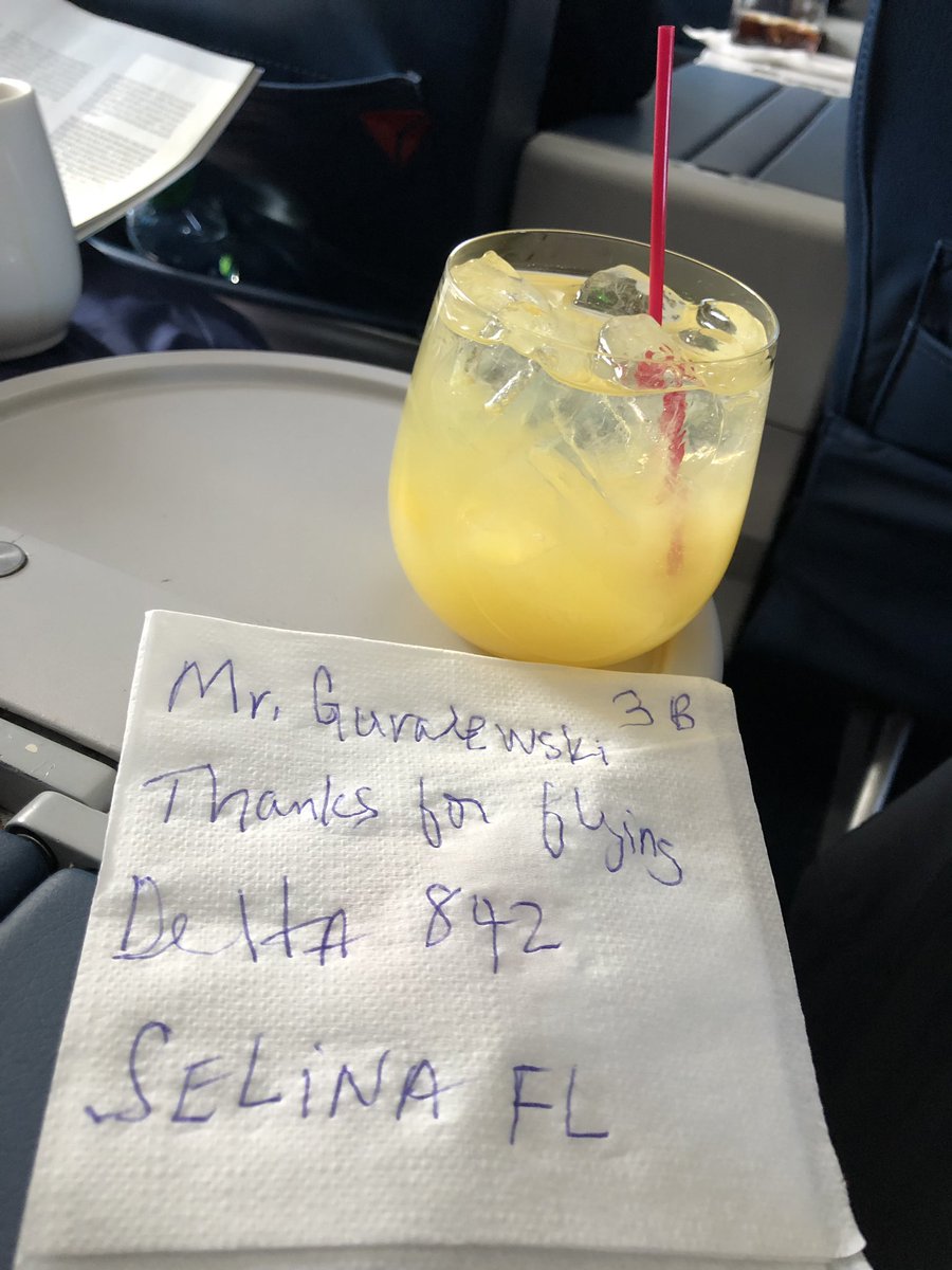 Great stuff by <a href="/Delta/">Delta</a> flight attendants.  It’s the little things but a great personal touch!  Only fly <a href="/Delta/">Delta</a>