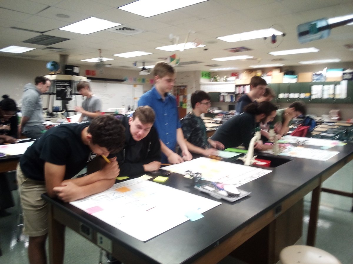 NextGreatThingx's tweet photo. Digging deep into #APPhys exam review - analysing lab posters for key experiments @PalmettoRidgeHS https://t.co/DhWeW1wfhS