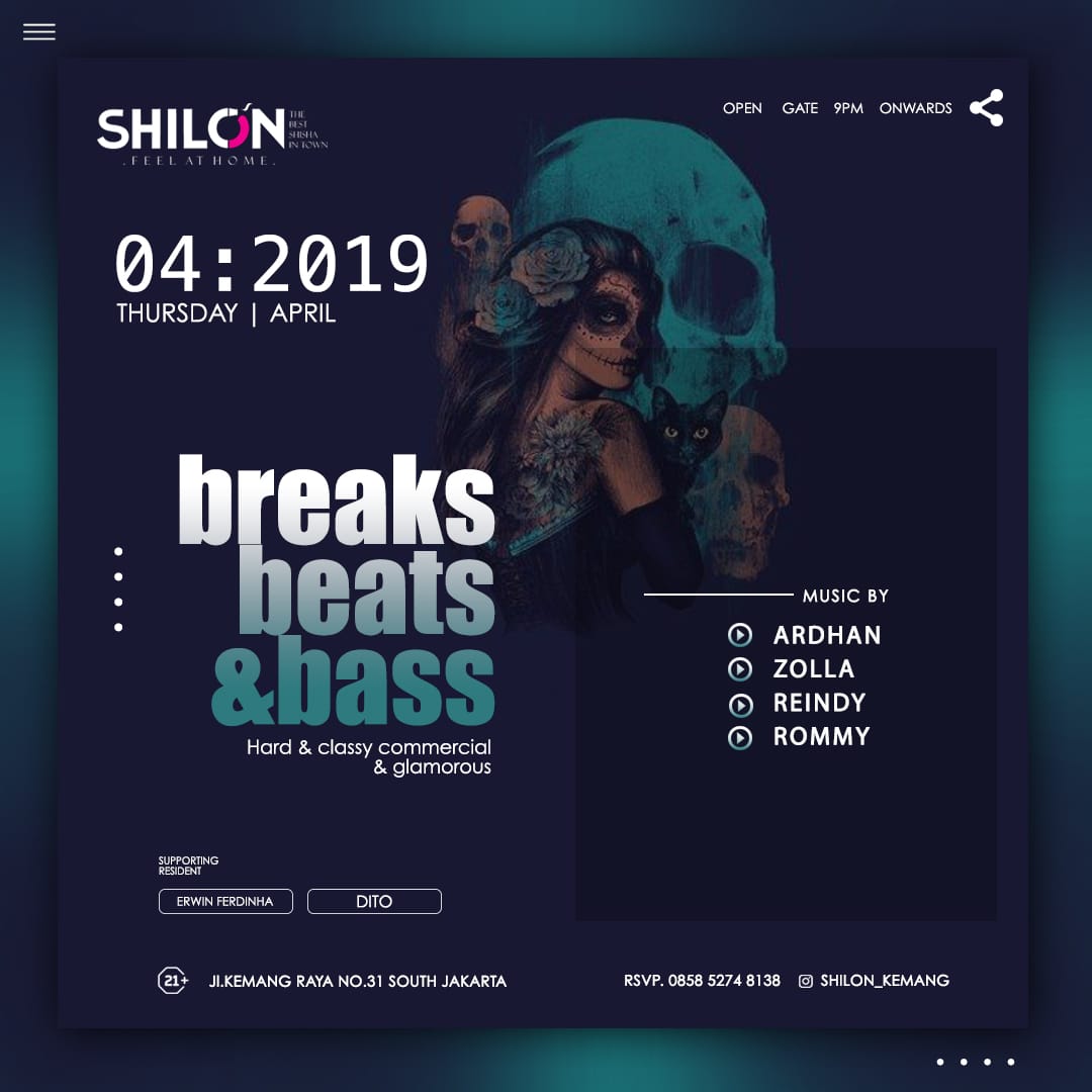 BLITZ EVENT ORGANIZER (@zolakevinhaskin) on Twitter photo HI <a href="/AvenirProd/">AVENIR PRODUCTION</a> " BREAKS , BEATS & BASS.
Hard & classy commercial & glamorous
THURSDAY 4, APRIL 2019
AT : SHILON Bar & Lounge
kemang jakarta selatan' HI <a href="/AvenirProd/">AVENIR PRODUCTION</a> " BREAKS , BEATS & BASS.
Hard & classy commercial & glamorous
THURSDAY 4, APRIL 2019
AT : SHILON Bar & Lounge
kemang jakarta selatan'