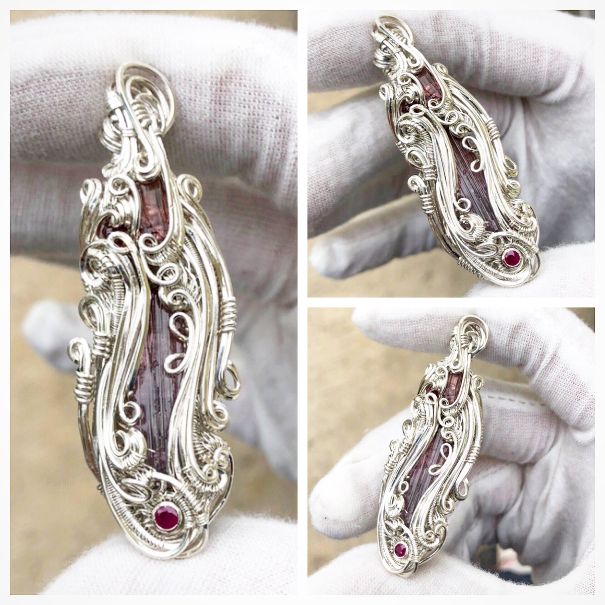 alex_litin's tweet photo. “The Flow of Magma”
- Tourmaline (Cruzeiro)
- Tourmaline (Baxao)
- Ruby (Myanmar)
- Spinel (Myanmar)
Sterling silver. This piece is up for grabs. Send me a message for more info. Thanks y’all! https://t.co/k0m5UliVrr