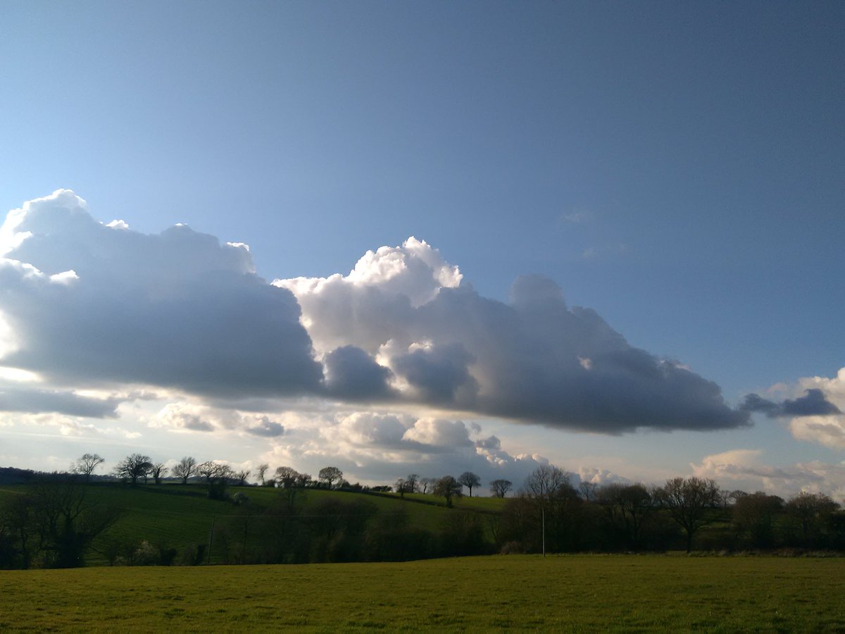 HillFarmBnB's tweet photo. Huge clouds here tonight. It's been a much better day than forecast, cold but dry, a good gardening day, after a fun morning with my embroidery group. #GatheringThreads #Wednesday #Derbyshire https://t.co/LCB0JP5Ttb