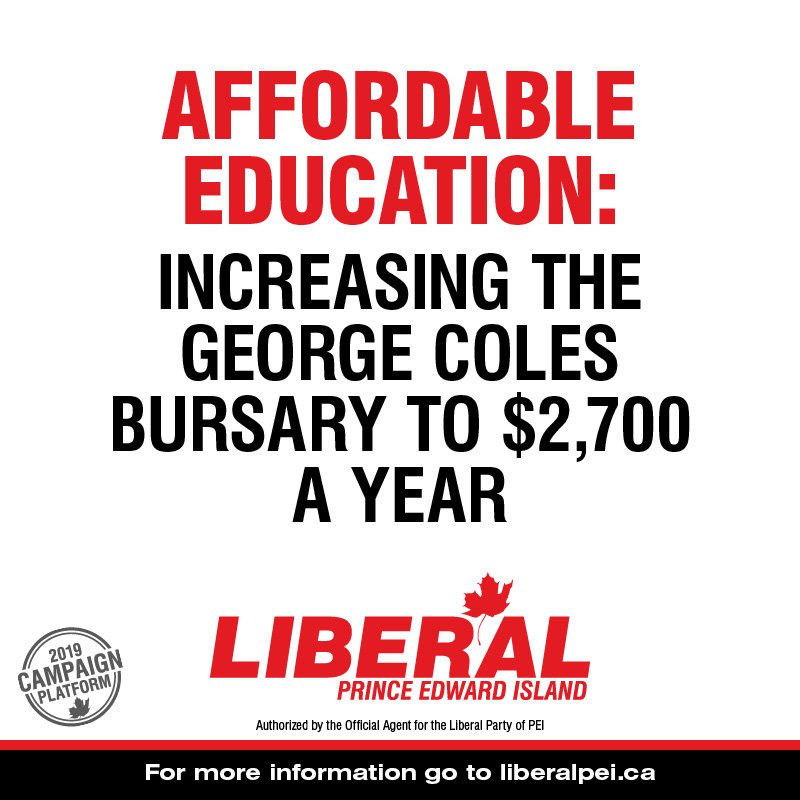More than ever before, #PEI's economy is becoming increasingly diversified - and there are more opportunities for Islanders to excel in careers here at home. Our education plan will invest in the earliest of years to post-secondary.

#SolidRecord #ClearPlan #peipoli