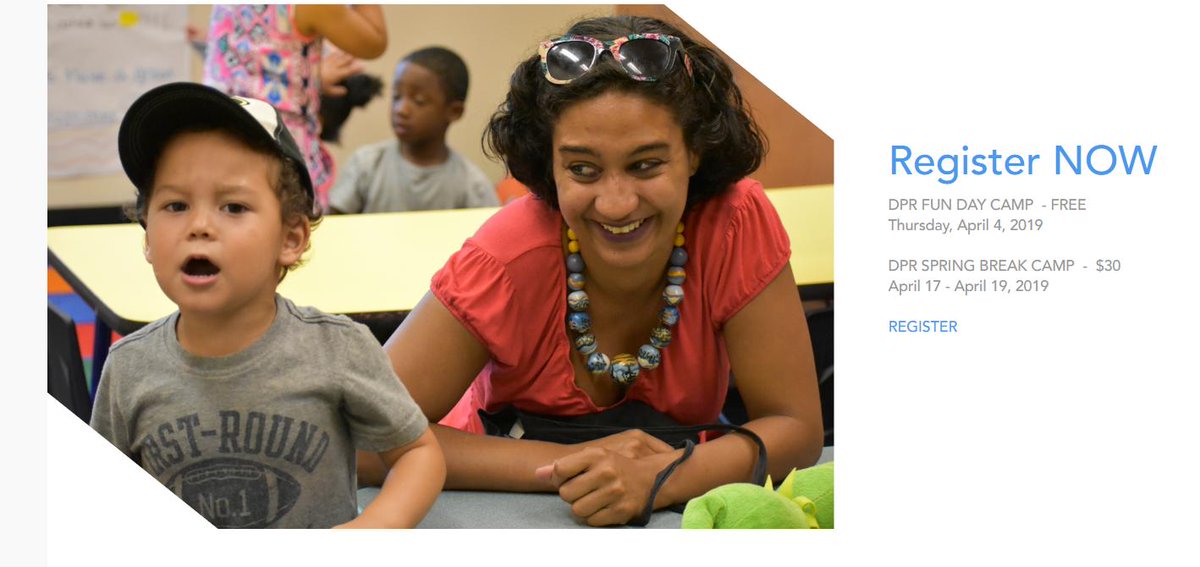 #DCParents @dcpublicschools is out on tomorrow April 4th. DC has a free program for kids 6-12 yrs old. Sign up for #DPRFunDay at a rec center near you or your job. Register bit.ly/DPRreg search “fun day” -Also Spring Break Camp available! dprbreakcamps.splashthat.com
