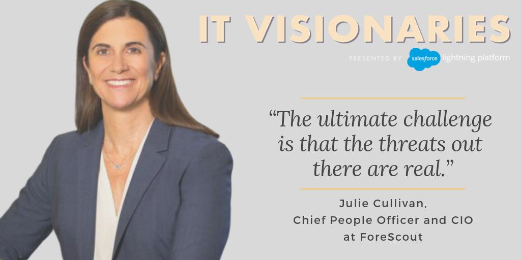 There is one question tech users are asking with more frequency: Is my data secure? In this episode of #ITVisionaries, discover how the CIO of <a href="/ForeScout/">Forescout</a>, <a href="/julie_cullivan/">Julie Cullivan</a>, is thinking about this question and the evolving IT landscape. Listen here! ☞ bit.ly/2HLOOFE