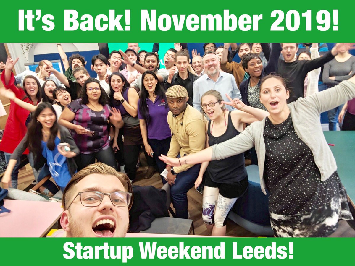 digitalmakershq's tweet photo. 📣 Breaking news! 

Startup Weekend Leeds returns November 2019! 

Bring your business ideas to life in just 3 days 💡

Want to have exclusive access to early bird tickets? Get on the list here: https://t.co/63xZfHxcW7

#LeedsEvents #Yorkshire #Startups https://t.co/f331hYuxJl