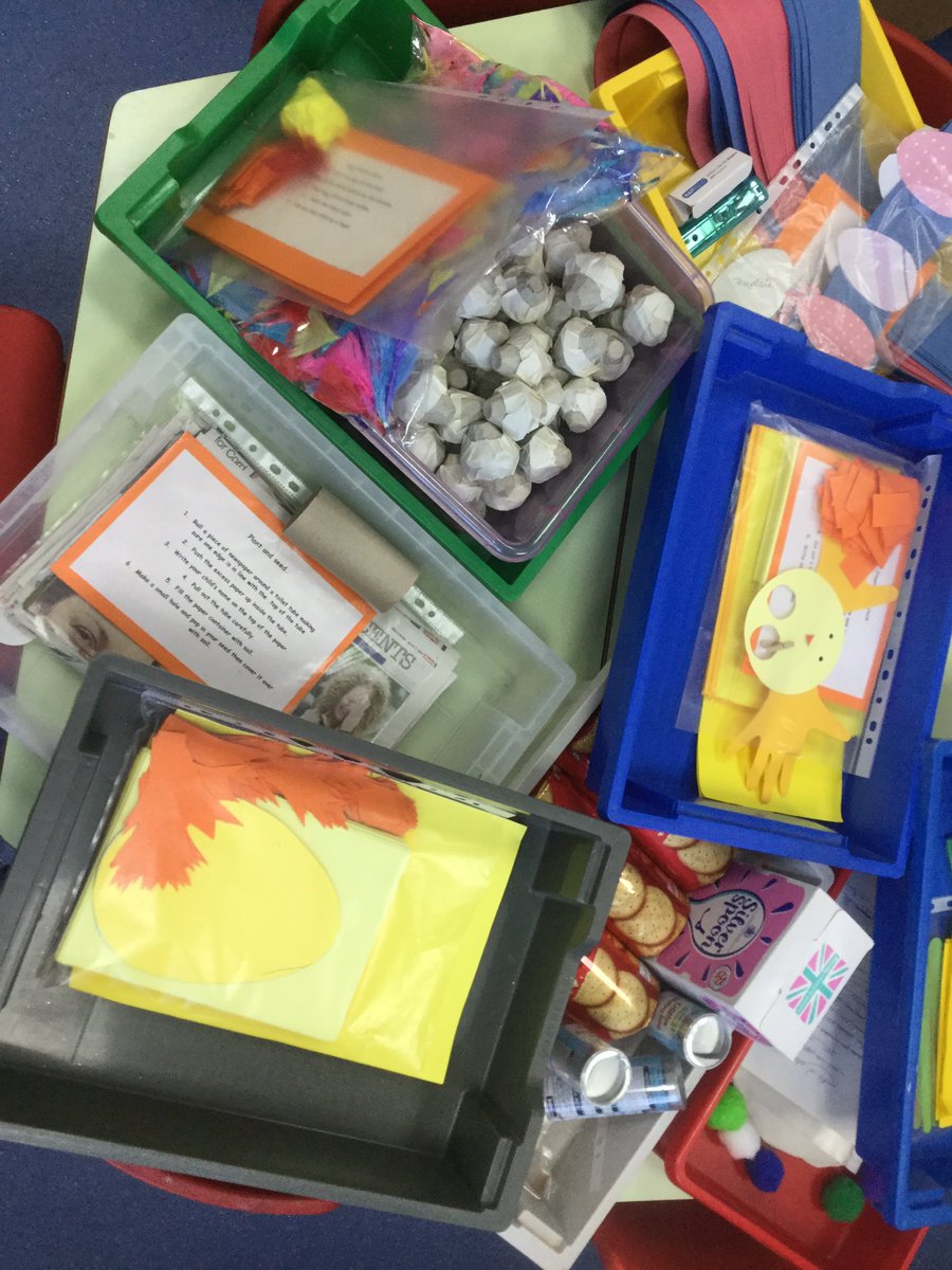 CPAMissLister's tweet photo. We are all ready for the Easter Craft Session tomorrow in Nursery who is joining us? @CroftwayPrimary https://t.co/qfvuJKcTj9