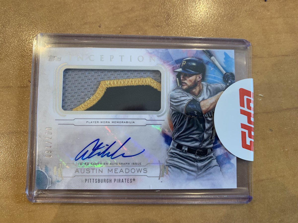 CardsCollector4's tweet photo. Just got my Meadows redemption from Inception. @Topps https://t.co/8H4rKbnHat